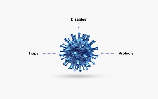 ColdZyme, traps, disables, protects